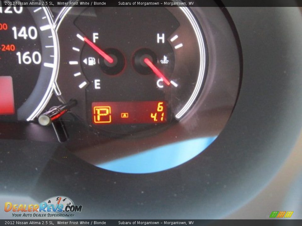 2012 Nissan Altima 2.5 SL Winter Frost White / Blonde Photo #20