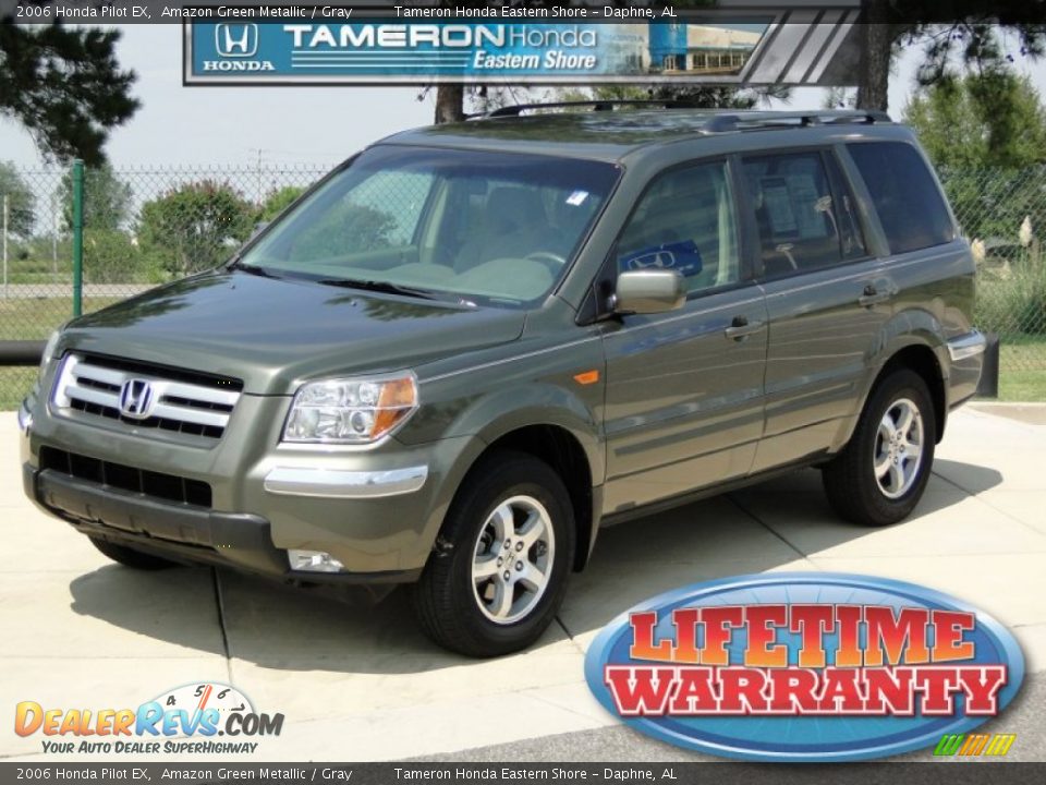 2006 Honda Pilot EX Amazon Green Metallic / Gray Photo #1