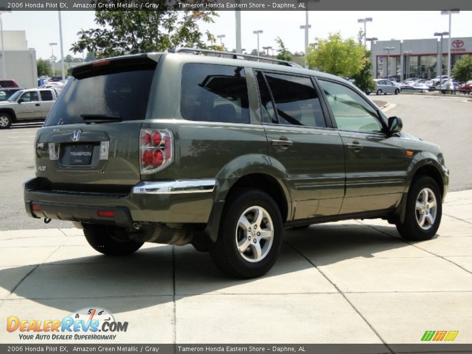 2006 Honda Pilot EX Amazon Green Metallic / Gray Photo #5