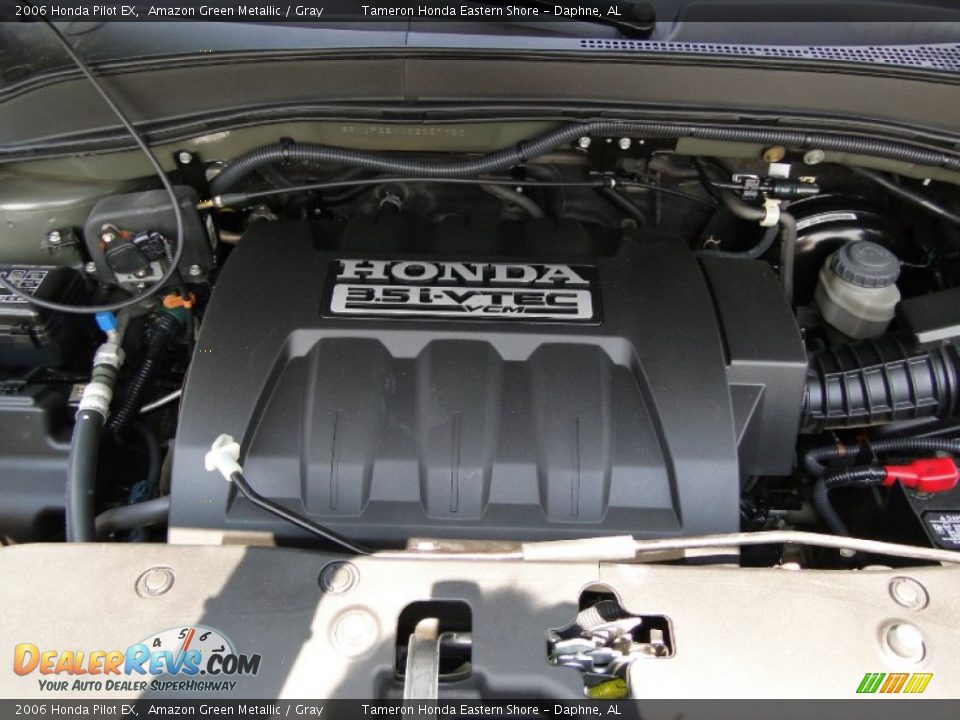 2006 Honda Pilot EX Amazon Green Metallic / Gray Photo #11