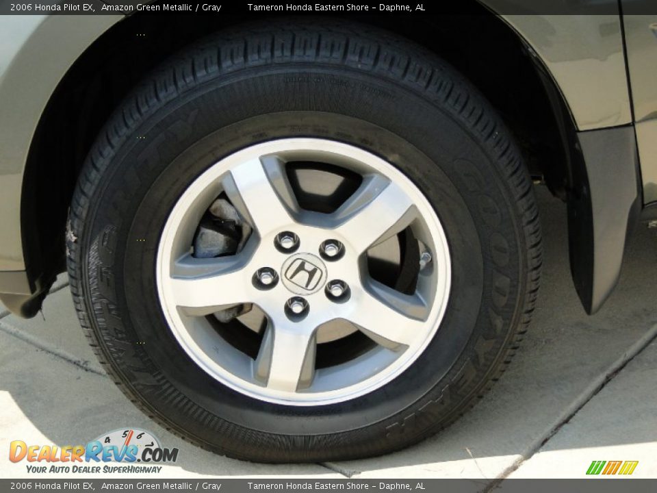 2006 Honda Pilot EX Amazon Green Metallic / Gray Photo #13