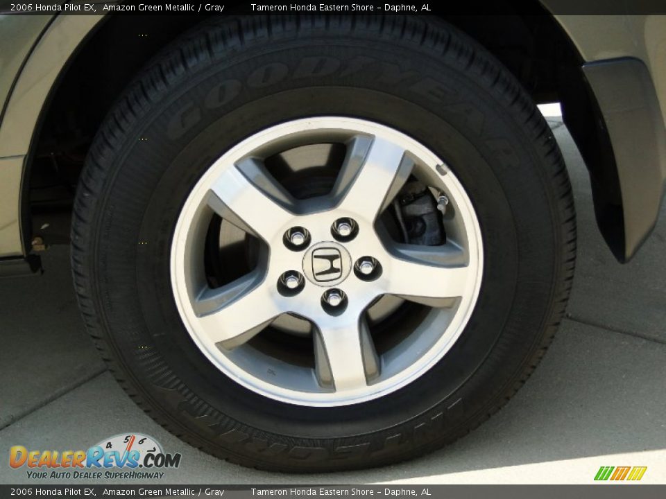 2006 Honda Pilot EX Amazon Green Metallic / Gray Photo #14