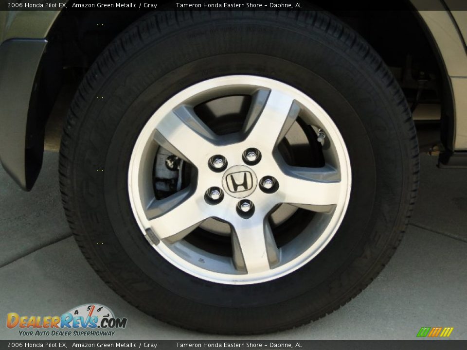2006 Honda Pilot EX Amazon Green Metallic / Gray Photo #15