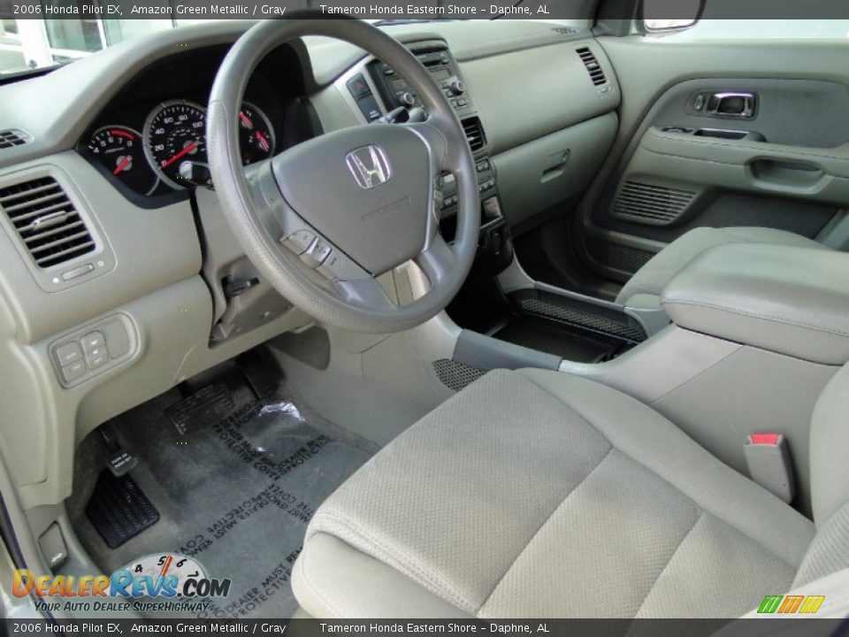 2006 Honda Pilot EX Amazon Green Metallic / Gray Photo #17