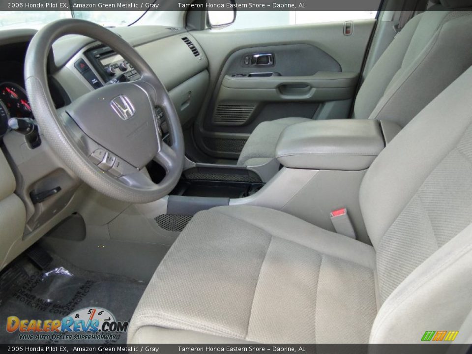 2006 Honda Pilot EX Amazon Green Metallic / Gray Photo #18