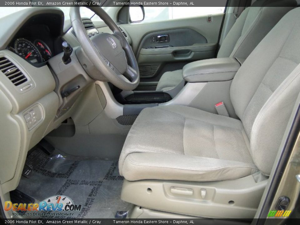 2006 Honda Pilot EX Amazon Green Metallic / Gray Photo #19