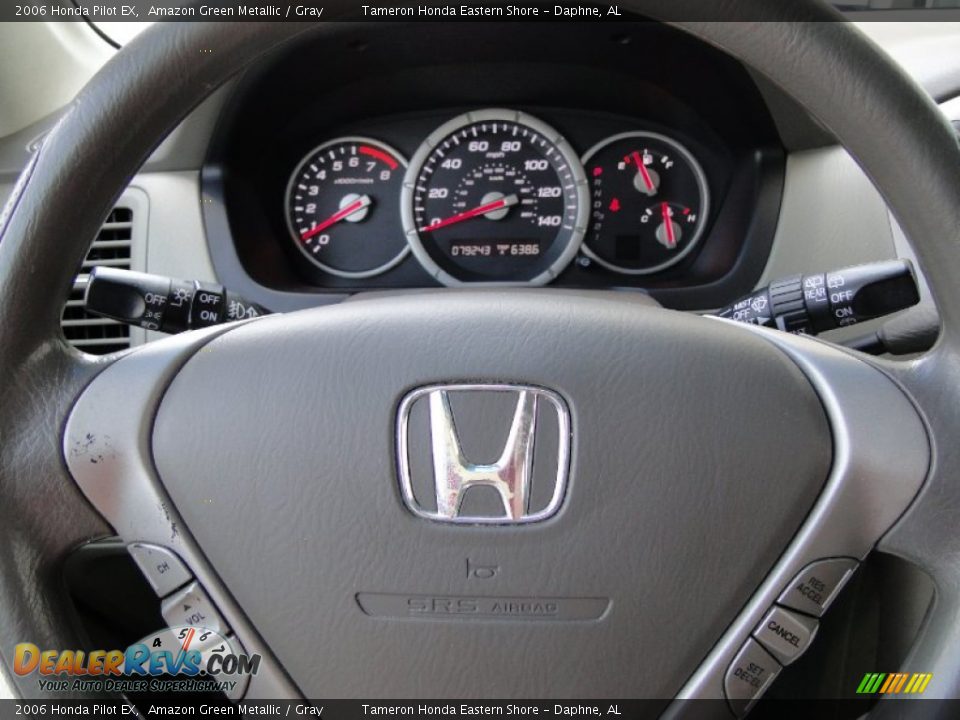 2006 Honda Pilot EX Amazon Green Metallic / Gray Photo #22