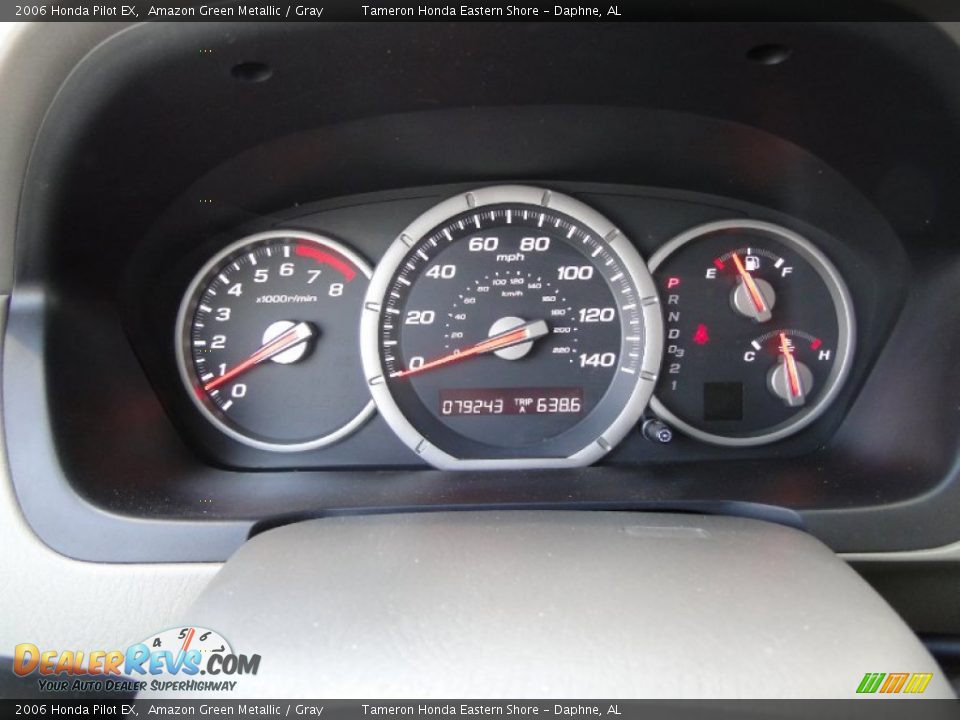 2006 Honda Pilot EX Amazon Green Metallic / Gray Photo #23