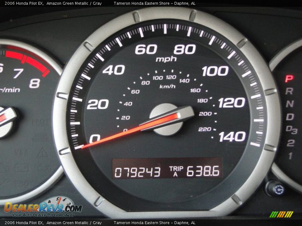 2006 Honda Pilot EX Amazon Green Metallic / Gray Photo #24