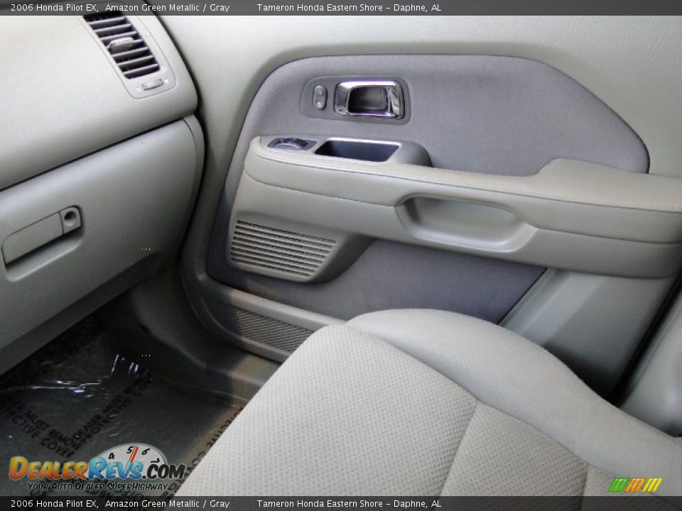 2006 Honda Pilot EX Amazon Green Metallic / Gray Photo #27
