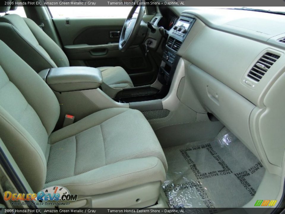 2006 Honda Pilot EX Amazon Green Metallic / Gray Photo #29