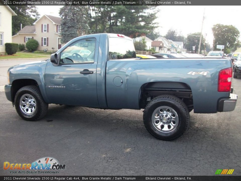 Blue Granite Metallic 2011 Chevrolet Silverado 1500 LS Regular Cab 4x4 Photo #5