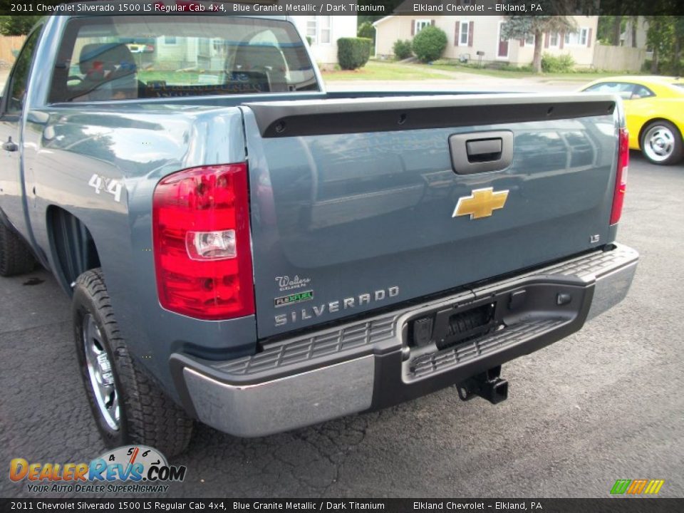 2011 Chevrolet Silverado 1500 LS Regular Cab 4x4 Blue Granite Metallic / Dark Titanium Photo #6