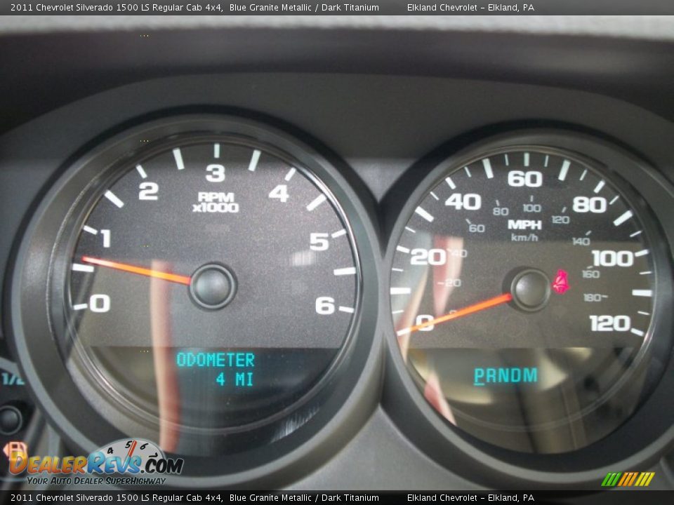 2011 Chevrolet Silverado 1500 LS Regular Cab 4x4 Blue Granite Metallic / Dark Titanium Photo #27