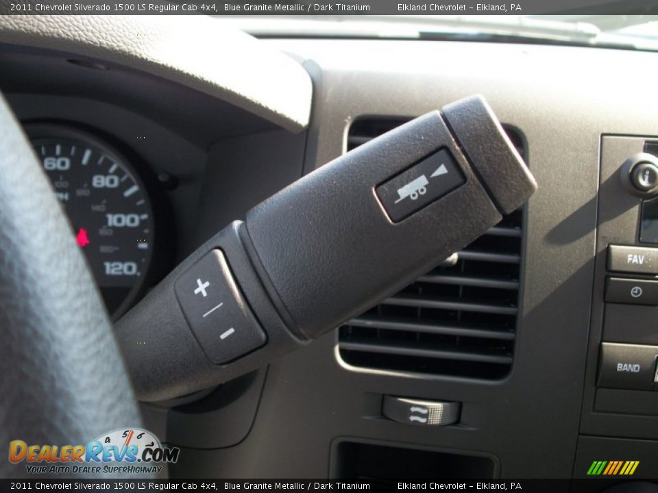 2011 Chevrolet Silverado 1500 LS Regular Cab 4x4 Blue Granite Metallic / Dark Titanium Photo #28