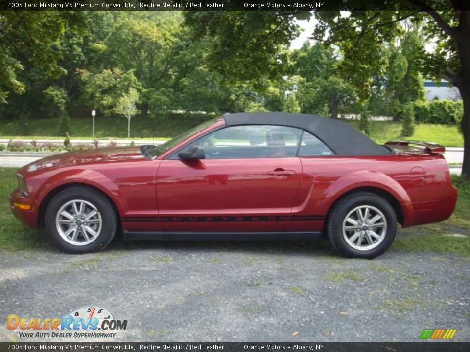 Redfire Metallic 2005 Ford Mustang V6 Premium Convertible Photo #2