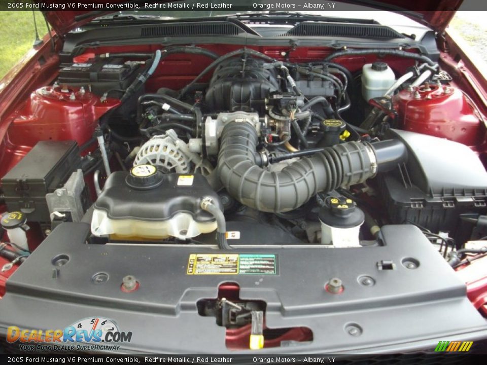 2005 Ford Mustang V6 Premium Convertible 4.0 Liter SOHC 12-Valve V6 Engine Photo #8