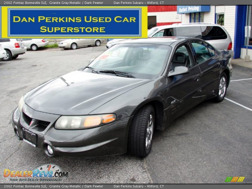 2002 Pontiac Bonneville SLE Granite Gray Metallic / Dark Pewter Photo #1