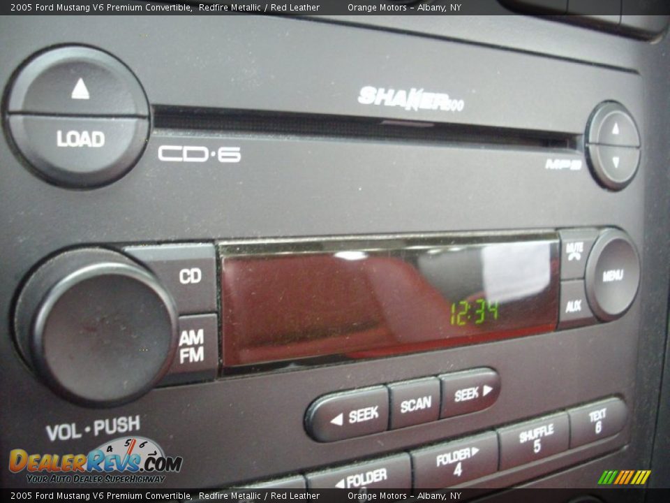 Audio System of 2005 Ford Mustang V6 Premium Convertible Photo #13