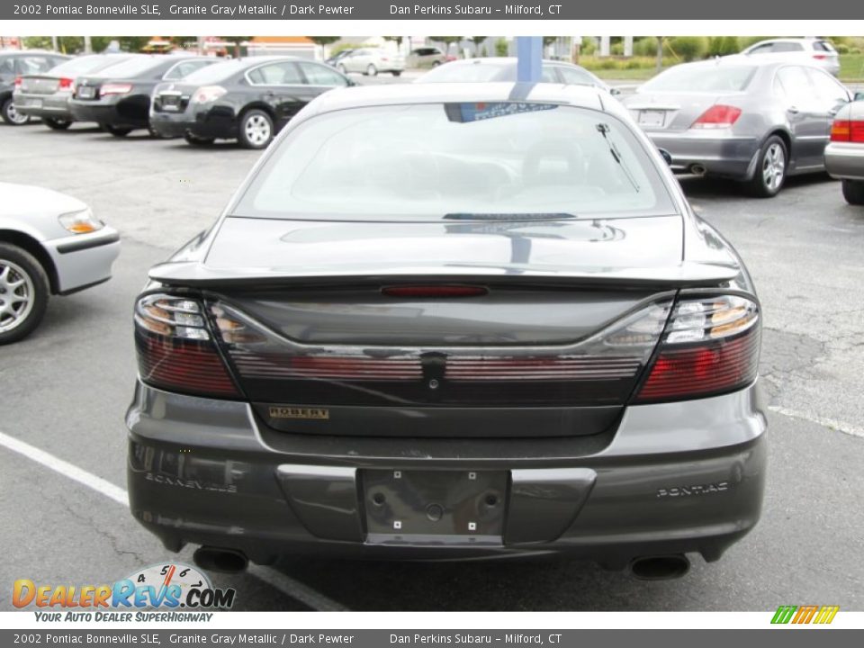 2002 Pontiac Bonneville SLE Granite Gray Metallic / Dark Pewter Photo #8