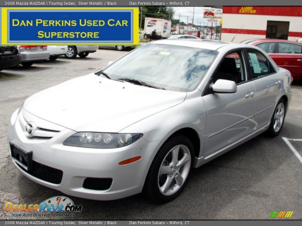 2008 Mazda MAZDA6 i Touring Sedan Silver Metallic / Black Photo #1