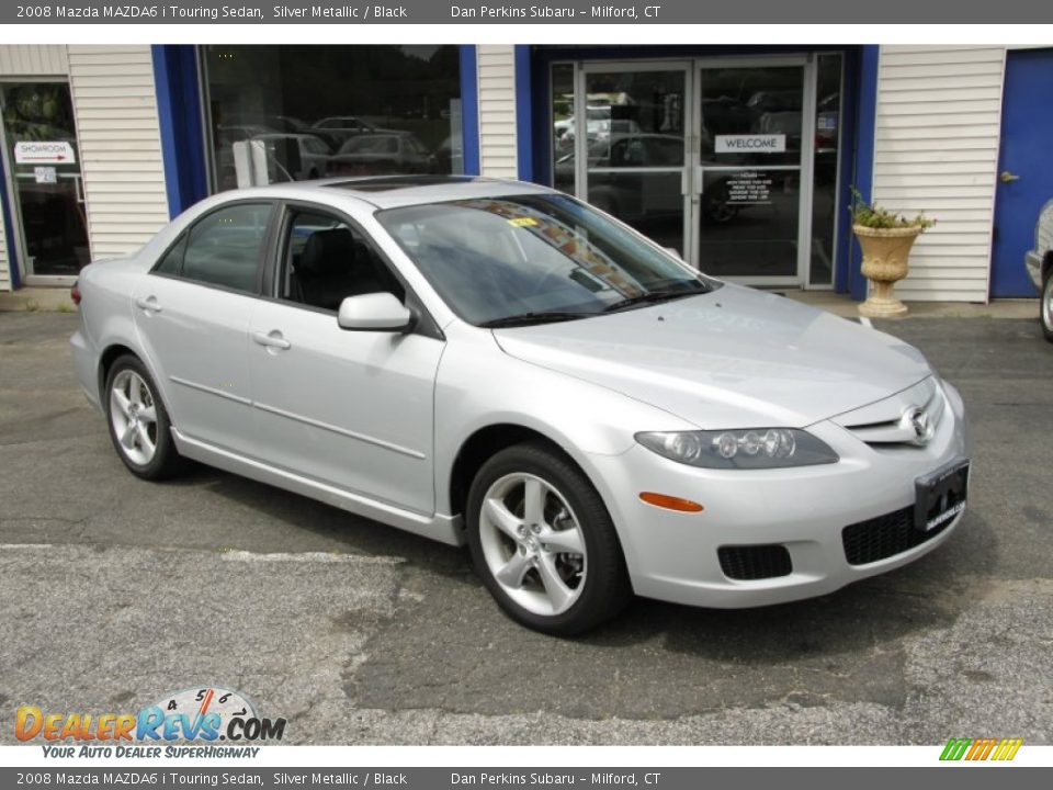 2008 Mazda MAZDA6 i Touring Sedan Silver Metallic / Black Photo #3