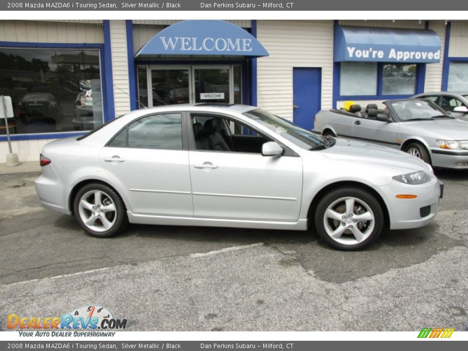2008 Mazda MAZDA6 i Touring Sedan Silver Metallic / Black Photo #4