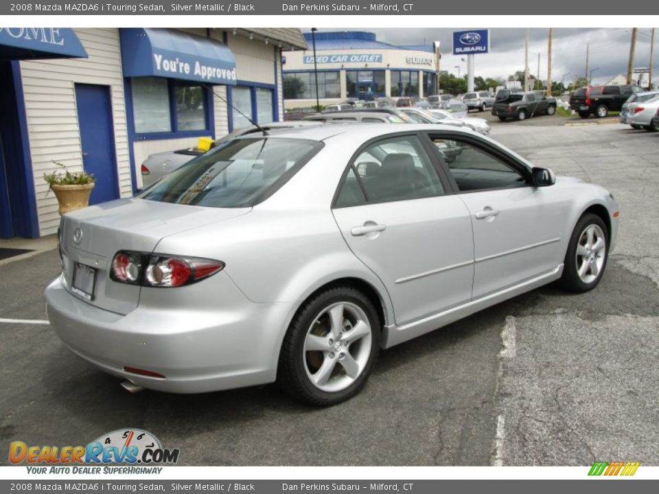 2008 Mazda MAZDA6 i Touring Sedan Silver Metallic / Black Photo #5