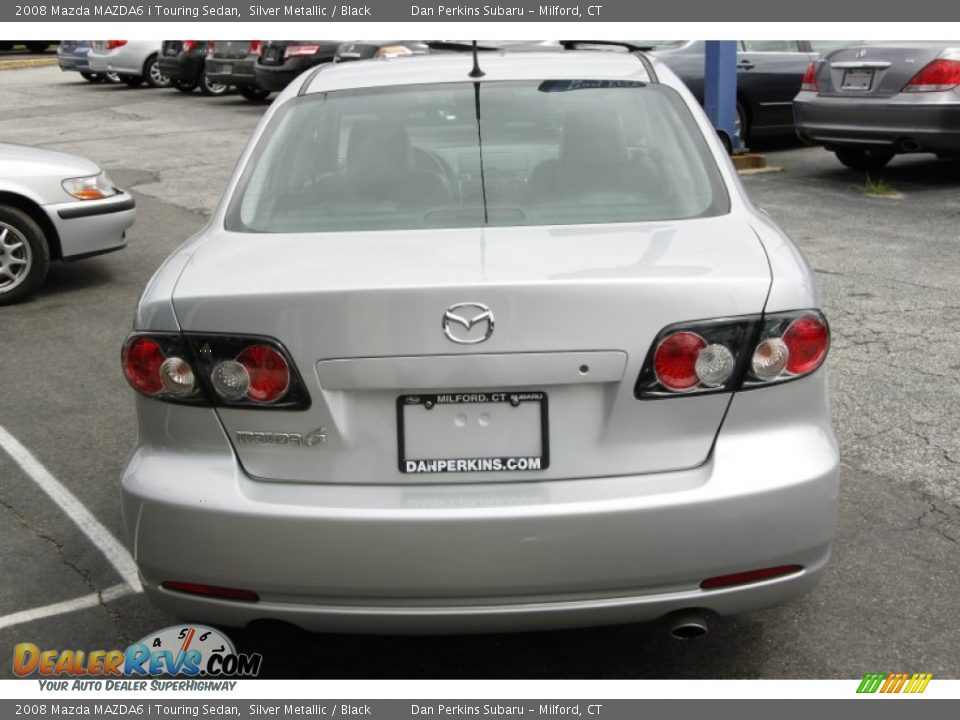 2008 Mazda MAZDA6 i Touring Sedan Silver Metallic / Black Photo #6