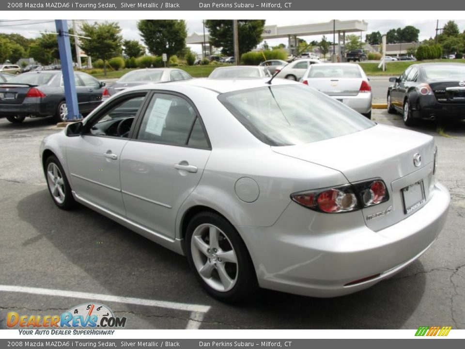 2008 Mazda MAZDA6 i Touring Sedan Silver Metallic / Black Photo #8