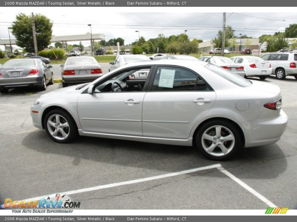 2008 Mazda MAZDA6 i Touring Sedan Silver Metallic / Black Photo #9