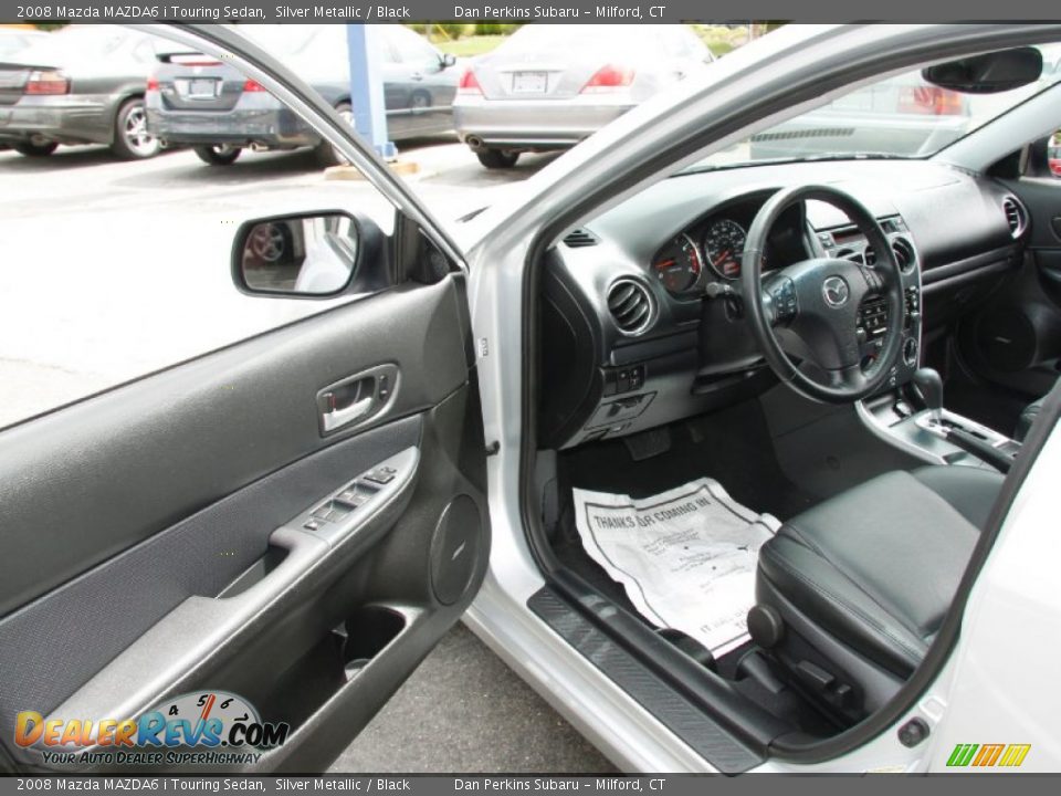 2008 Mazda MAZDA6 i Touring Sedan Silver Metallic / Black Photo #10