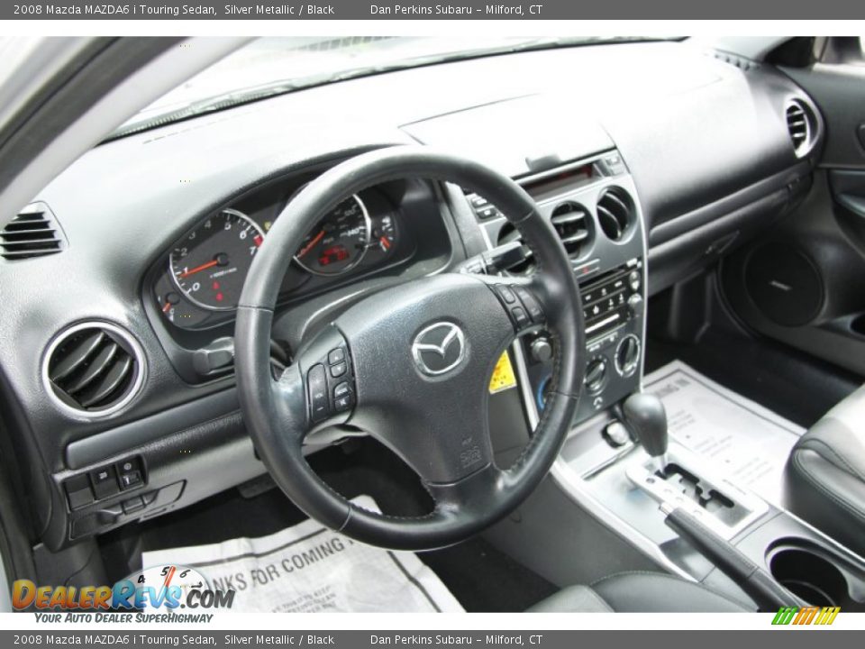 2008 Mazda MAZDA6 i Touring Sedan Silver Metallic / Black Photo #11