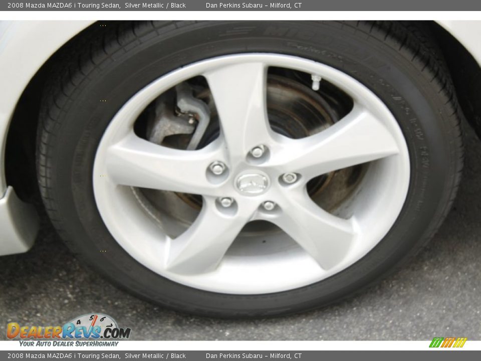 2008 Mazda MAZDA6 i Touring Sedan Silver Metallic / Black Photo #15