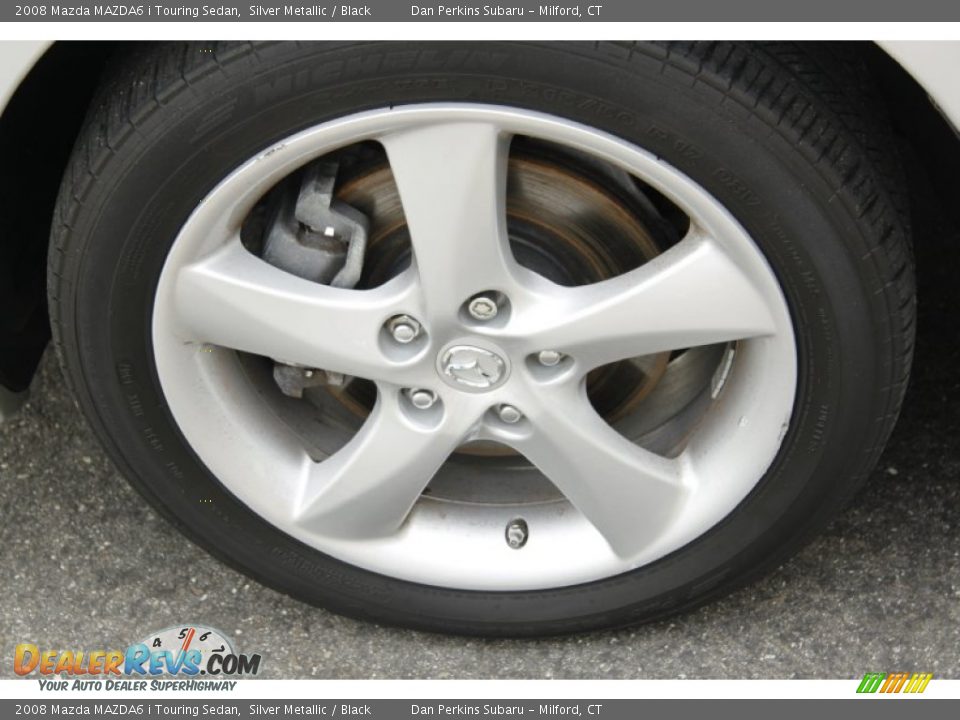 2008 Mazda MAZDA6 i Touring Sedan Silver Metallic / Black Photo #16
