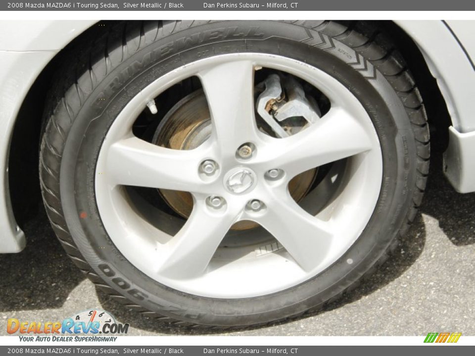 2008 Mazda MAZDA6 i Touring Sedan Silver Metallic / Black Photo #17