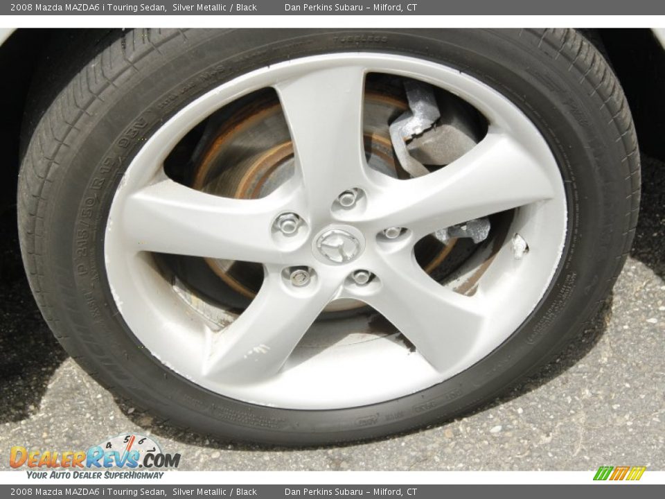 2008 Mazda MAZDA6 i Touring Sedan Silver Metallic / Black Photo #18