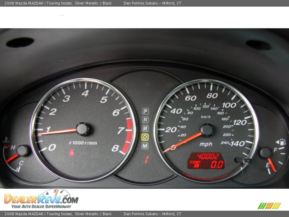 2008 Mazda MAZDA6 i Touring Sedan Silver Metallic / Black Photo #23