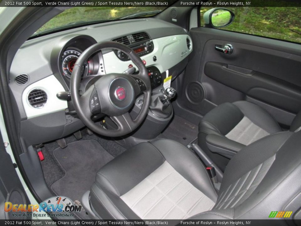 Sport Tessuto Nero/Nero (Black/Black) Interior - 2012 Fiat 500 Sport Photo #11