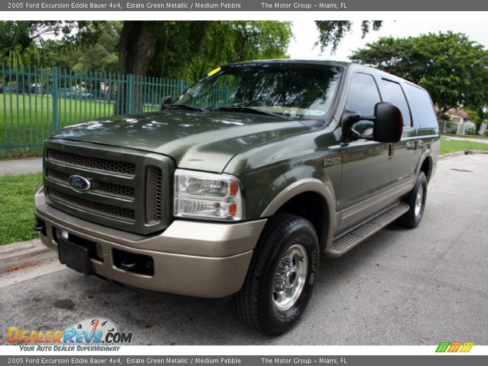 2005 Ford Excursion Eddie Bauer 4x4 Estate Green Metallic / Medium Pebble Photo #1