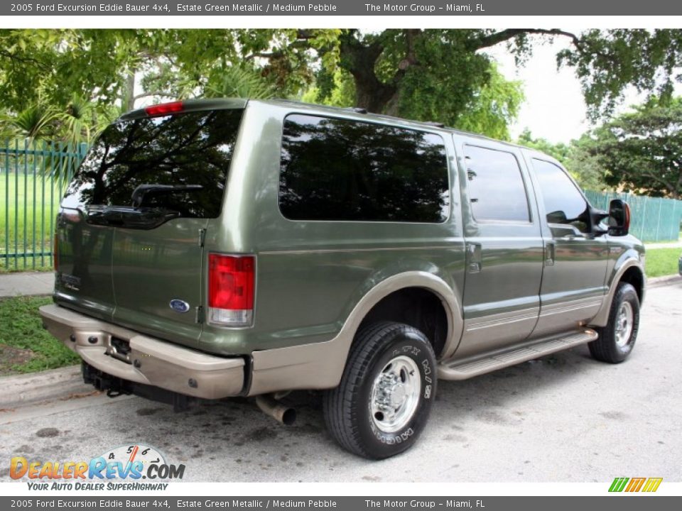 2005 Ford Excursion Eddie Bauer 4x4 Estate Green Metallic / Medium Pebble Photo #8