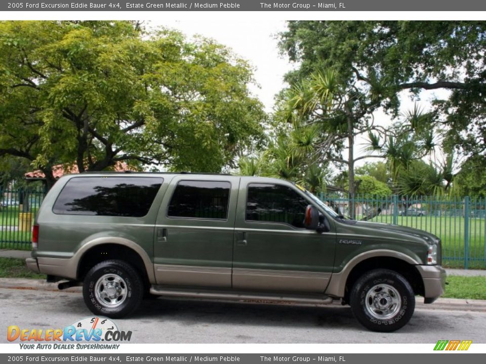 2005 Ford Excursion Eddie Bauer 4x4 Estate Green Metallic / Medium Pebble Photo #10