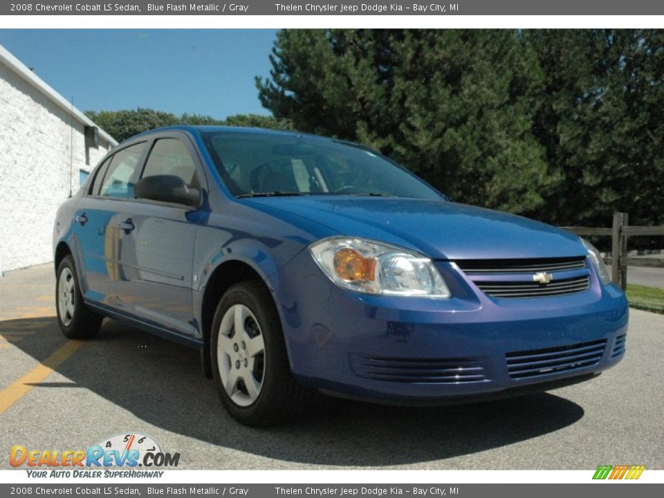 2008 Chevrolet Cobalt LS Sedan Blue Flash Metallic / Gray Photo #1