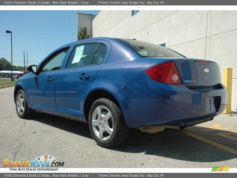 2008 Chevrolet Cobalt LS Sedan Blue Flash Metallic / Gray Photo #4