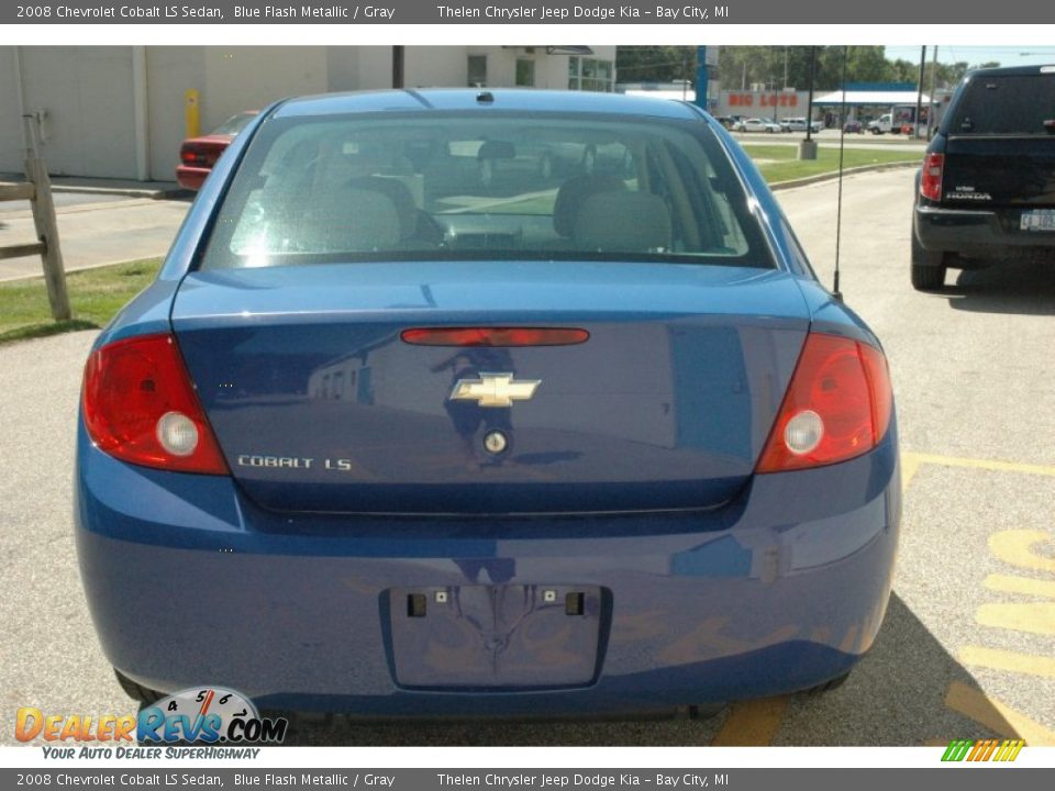 2008 Chevrolet Cobalt LS Sedan Blue Flash Metallic / Gray Photo #5