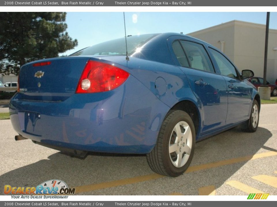 2008 Chevrolet Cobalt LS Sedan Blue Flash Metallic / Gray Photo #6