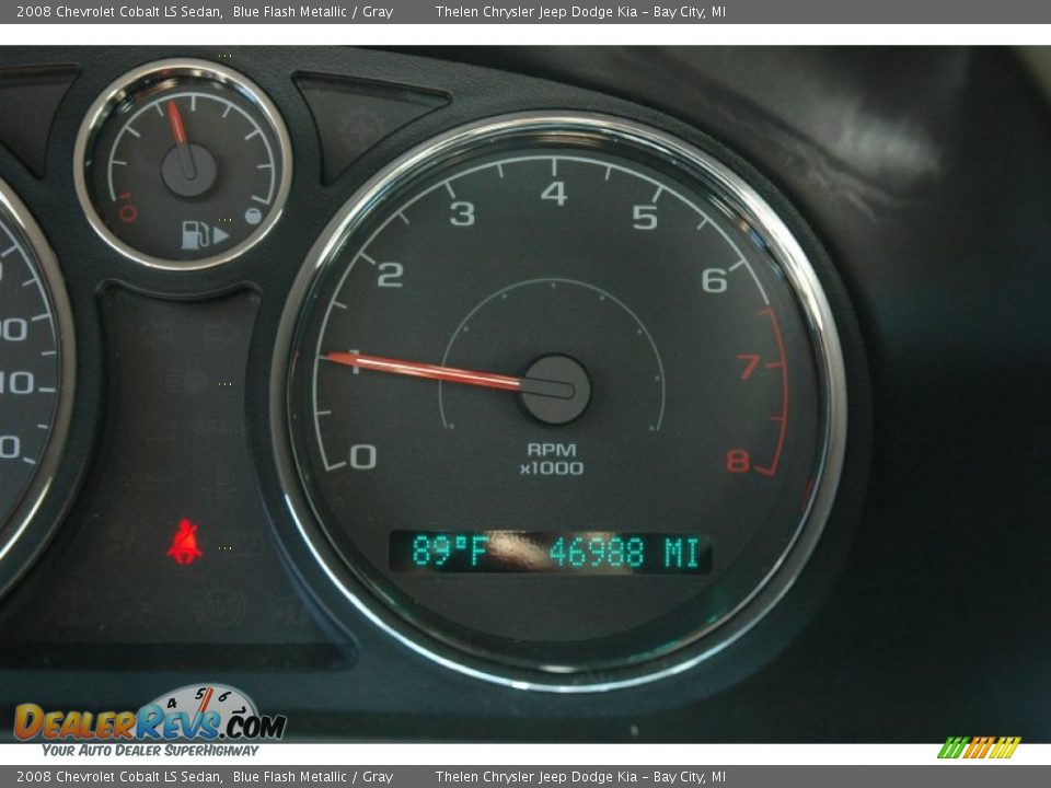 2008 Chevrolet Cobalt LS Sedan Blue Flash Metallic / Gray Photo #8