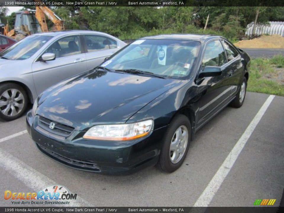 New Dark Green Pearl 1998 Honda Accord LX V6 Coupe Photo #3