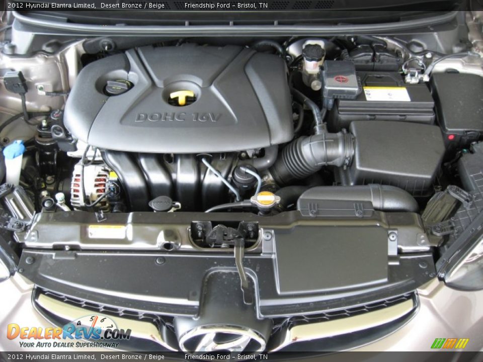 2012 Hyundai Elantra Limited 2.0 Liter DOHC 16-Valve D-CVVT 4 Cylinder ...