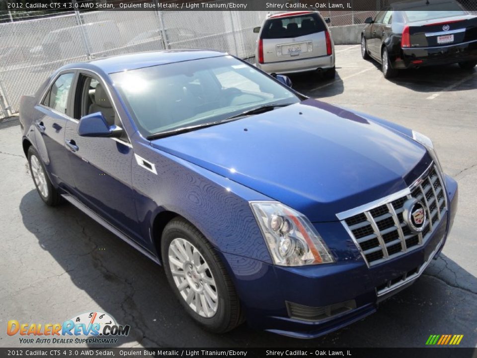 2012 Cadillac CTS 4 3.0 AWD Sedan Opulent Blue Metallic / Light Titanium/Ebony Photo #3